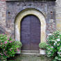 L'entre de l'glise de Larreule