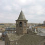 Nasbinals : Le clocher de l'glise, octogonal, coiffe la croise.