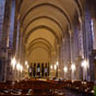 En Calcat : intrieur de l'glise abbatiale.