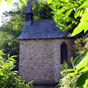 La chapelle Sainte-Foy est un lieu de plerinage o une source miraculeuse tait rpute pour les affections des yeux. Elle est atteinte aprs un bel effort au dpart de Conques....la monte, dans une belle chtaigneraie, est raide sur 1,2 km ! 