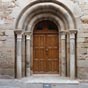 Saint Jean de la Blaquire: le portail de l'glise.