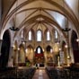 L'glise de Gimont a une nef du XIVe sicle , un chevet  sept pans  du XVe sicle et un portail en anse de panier ...