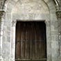 Le Chtelet : Le portail de l'glise romane Notre-Dame