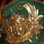 �glise de Flavignac : retable XVIIIe si�cle, angelot, bois dor�.