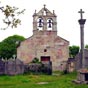 L'glise de Lestedo est ddie  Saint Jacques, reprsent par une statue