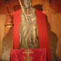 Oeuvre de l'abb BON... cur d'Anglars de Rignac (1963). Le christ nous est reprsent dans cette scne de la Passion durant laquelle les soldats se jourent de la Royaut qu'il venait d'afficher  la face de Pilate.Il faut relever, entre autres: l'expression du visage, la contraction et le resserrement du corps sous les coups de la douleur et de l'humiliation.