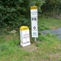 Borne de partage entre les Hautes Pyrnes et les Pyrnes Atlantiques.