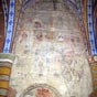 Fresque redcouverte sur les murs de l'glise.