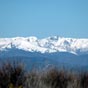 Beau paysage de neige  partir de Pontferrada