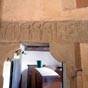 Semble subsister du XIXe sicle un linteau figur en bas-relief, aujourd'hui remploy au-dessus de la porte de la sacristie.