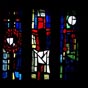 Un vitrail de l'glise de la Virgen del Camino