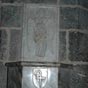 Roncesvalles: Un joli bnitier en l'glise Santiago