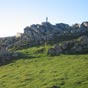 La Vierge de Biakorri (1095m) nous apparat 4 km aprs notre dpart du refuge d'Orisson.