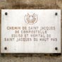 Plaque appose sur un mur de l'glise Saint-Jacques-du-Haut