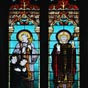 Vitrail de faade de l'glise Saint Vivien