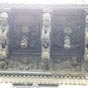 La faade du palais est surmonte d'un des plus spectaculaires avant-toit en bois de Navarre. treize modillons reprsentent des animaux fantastiques entrain d'attraper des ttes humaines, flore et fruits exotiques et arrire plan  avec des indiens et figures grotesques.