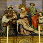 Cette chapelle accueille une Descente de Croix de style hispano-flamand de la premire moiti du XVIe sicle, inscrite dans un retable de XVIIIe sicle. 