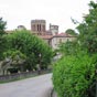 Nous  entrons dans Saint Lizier...