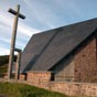 Au port d'Ibaneta, ou col de Ronceveaux, la moderne chapelle de San-Salvador (saint-Sauveur) btie en 1965 remplace celle, disparue , dont la cloche guidait les plerins dans la brume.