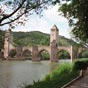 Cahors: Le Pont Valentr semble nous attendre er signe la fin de nos parcours d'infidlit au GR 65!