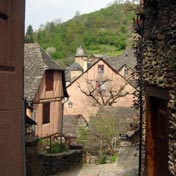 Via Podiensis::Premire vision de Conques...