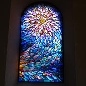 Via Podiensis::Vitrail de la Chapelle Saint Roch